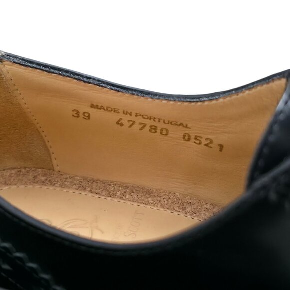 The Office of Angela Scott Ms. Arzner Slip On Black Oxford Leather Loafer EU 39 - Picture 8 of 12